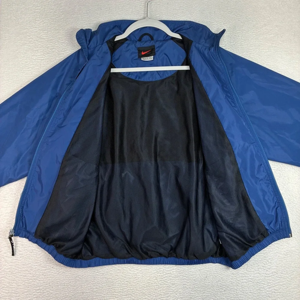 Vintage Nike Windbreaker Jacket Women S Blue Full Zip Nylon Mesh Lined 90s